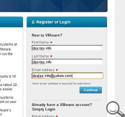 Copiere VMware Player de pe site-ul oficial