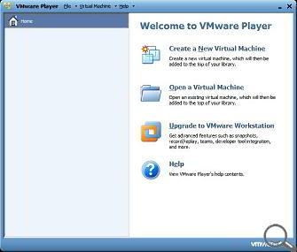 Interfata VMware Player, versiunea 3.1
